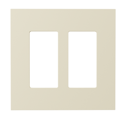 Crestron HZ2-FP-G2-D2-A - Horizon® 2 Faceplate, 2-Gang, 2-Decorator, Almond