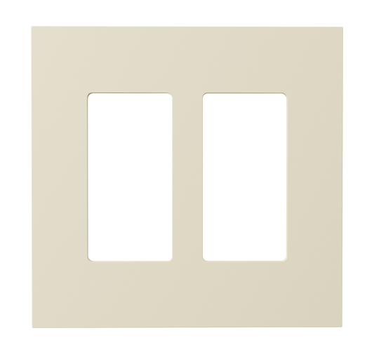 Crestron HZ2-FP-G2-D2-A - Horizon® 2 Faceplate, 2-Gang, 2-Decorator, Almond