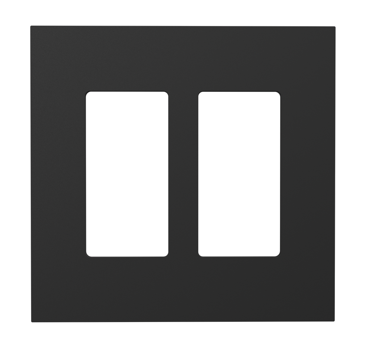 Crestron HZ2-FP-G2-D2-B - Horizon® 2 Faceplate, 2-Gang, 2-Decorator, Black
