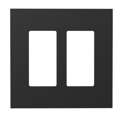 Crestron HZ2-FP-G2-D2-B - Horizon® 2 Faceplate, 2-Gang, 2-Decorator, Black
