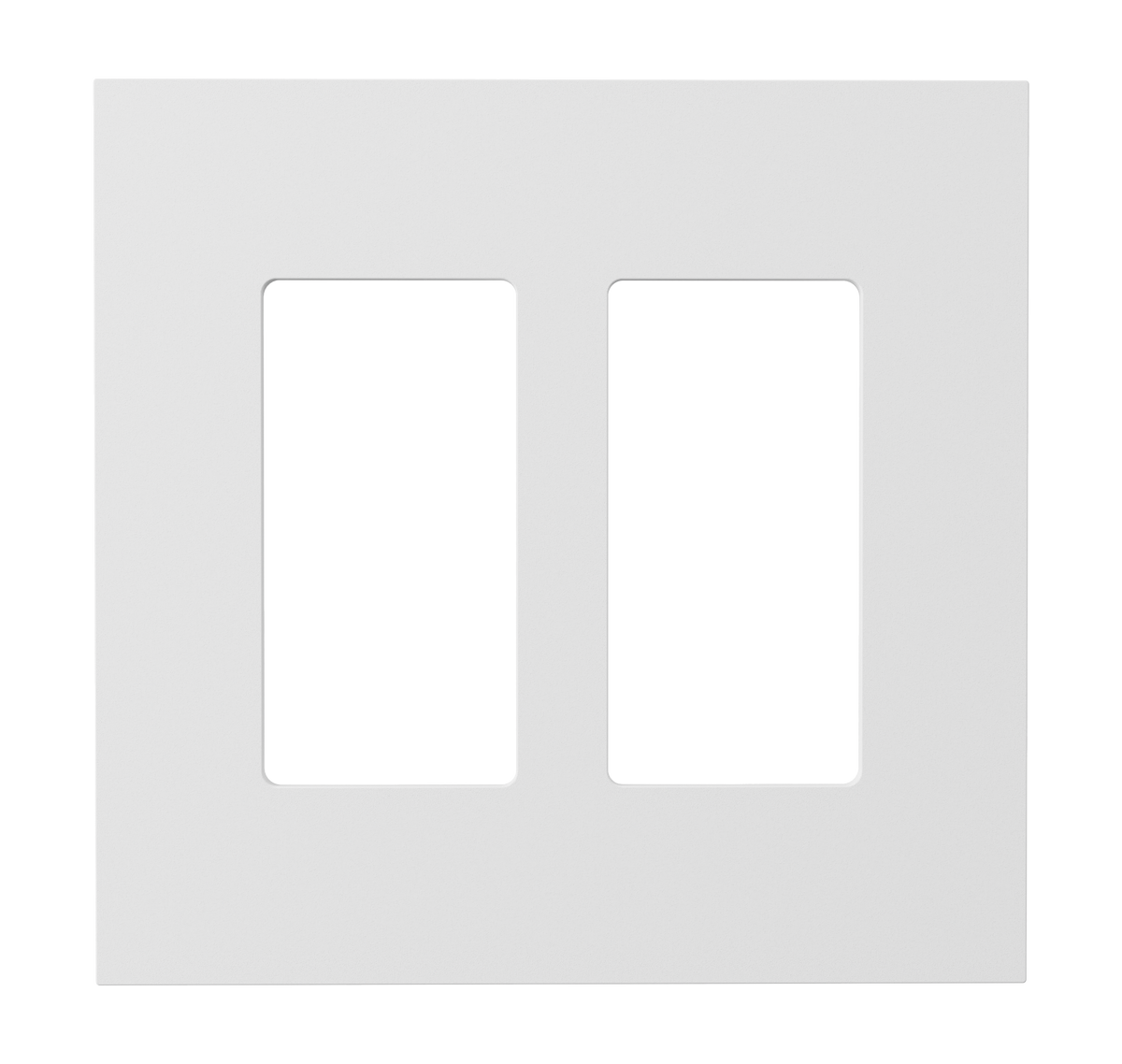 Crestron HZ2-FP-G2-D2-W - Horizon® 2 Faceplate, 2-Gang, 2-Decorator, White