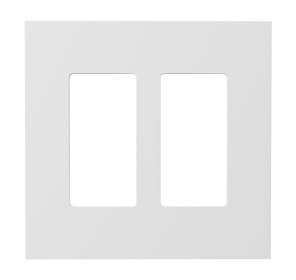 Crestron HZ2-FP-G2-D2-W - Horizon® 2 Faceplate, 2-Gang, 2-Decorator, White