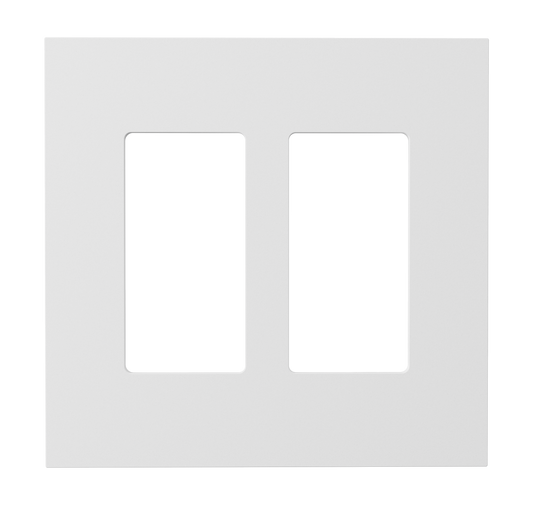 Crestron HZ2-FP-G2-D2-W - Horizon® 2 Faceplate, 2-Gang, 2-Decorator, White