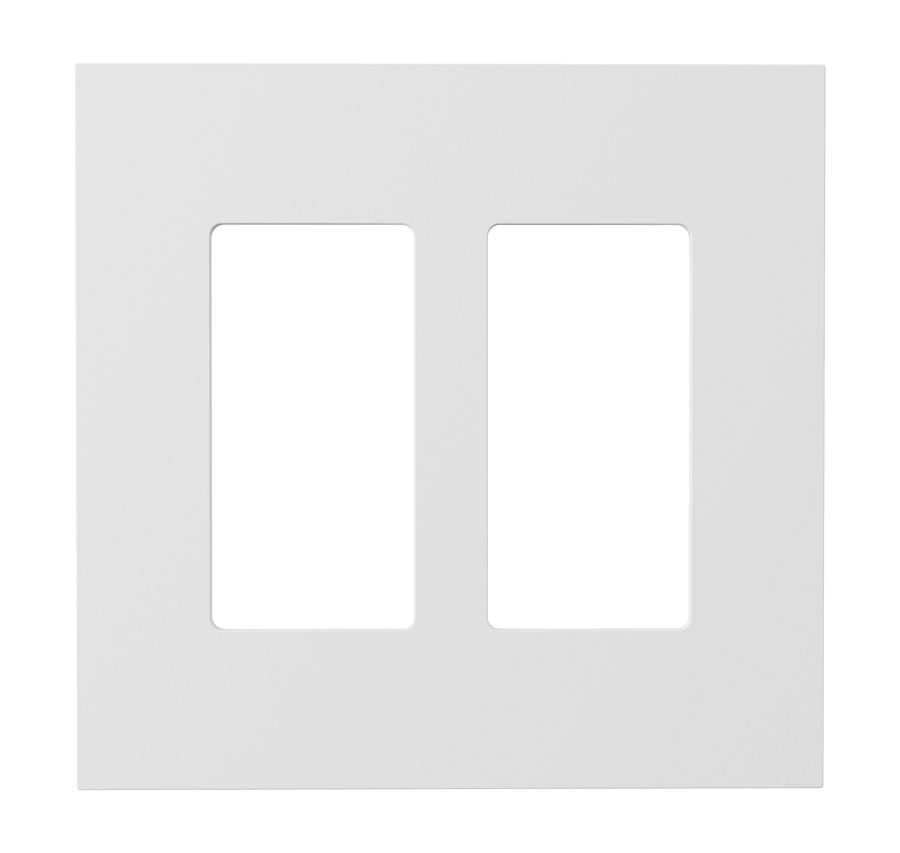 Crestron HZ2-FP-G2-D2-W - Horizon® 2 Faceplate, 2-Gang, 2-Decorator, White