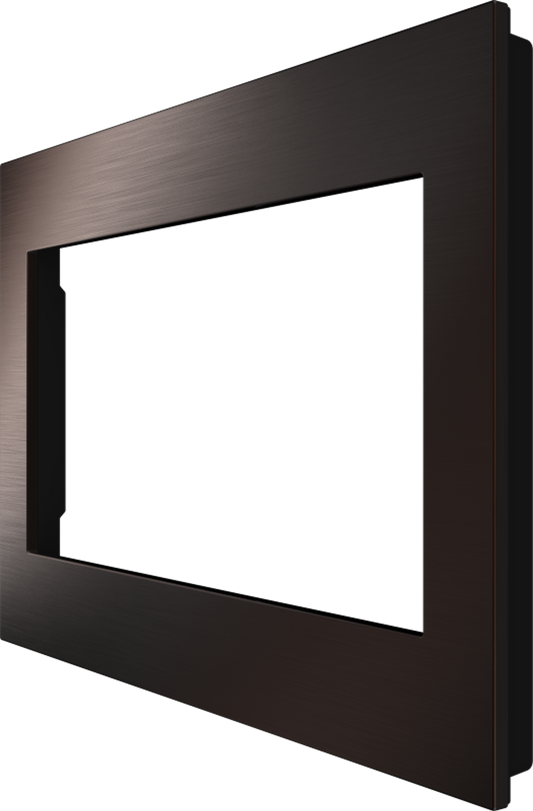 Crestron HZ2-FP-G3-B-DRK-BRZ - Horizon® 2 Faceplate, 3-Gang, Dark Bronze with Black Rear