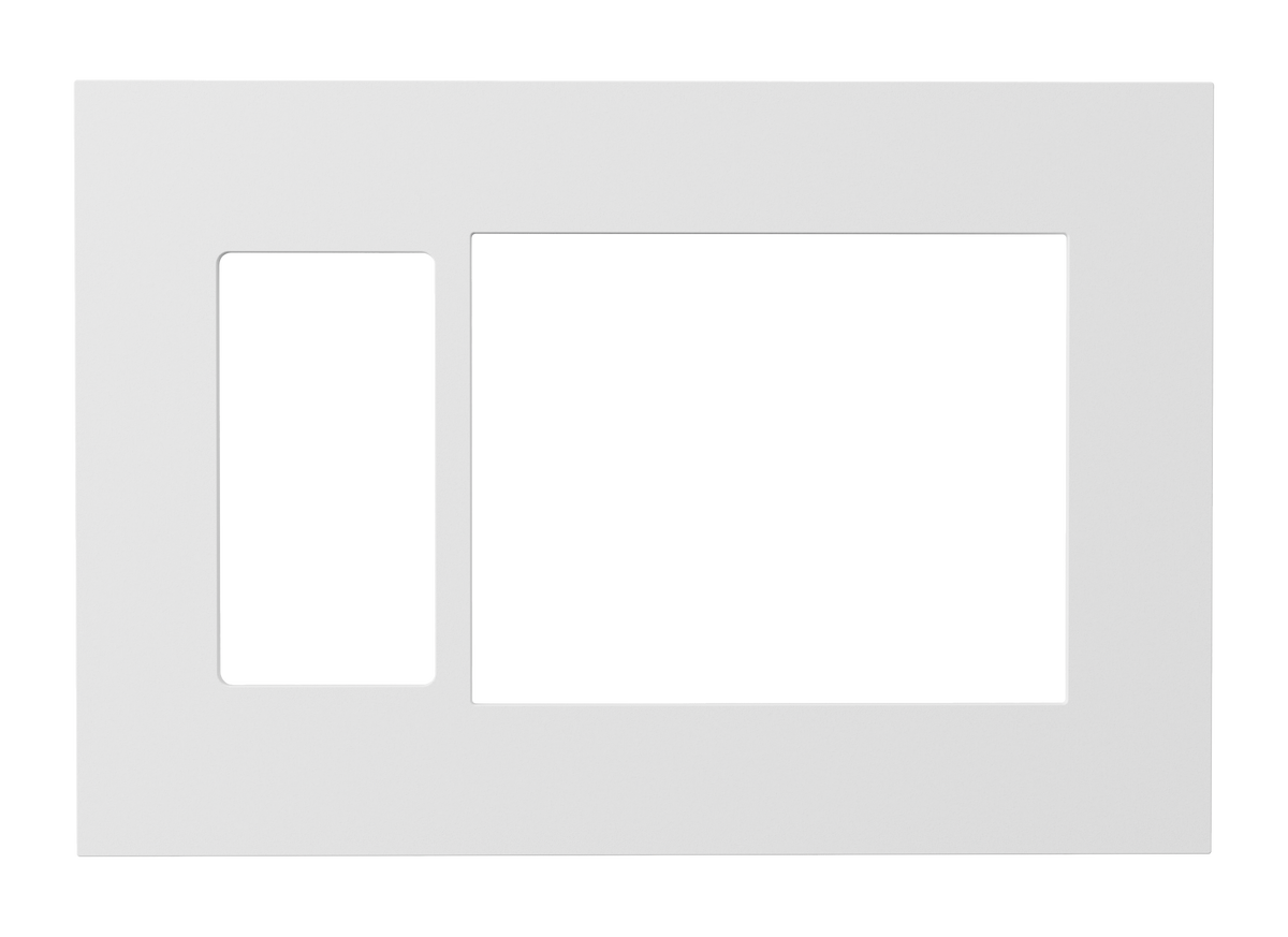 Crestron HZ2-FP-G3-D1-W - Horizon® 2 Faceplate, 3-Gang, 1-Decorator, White
