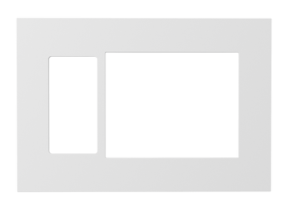 Crestron HZ2-FP-G3-D1-W - Horizon® 2 Faceplate, 3-Gang, 1-Decorator, White