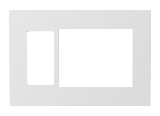 Crestron HZ2-FP-G3-D1-W - Horizon® 2 Faceplate, 3-Gang, 1-Decorator, White
