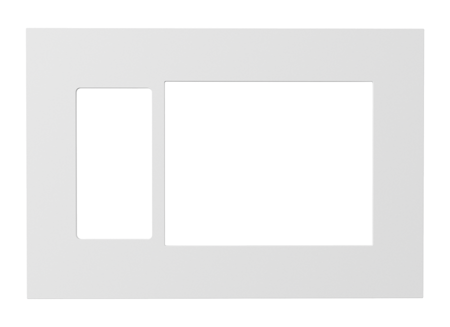 Crestron HZ2-FP-G3-D1-W - Horizon® 2 Faceplate, 3-Gang, 1-Decorator, White