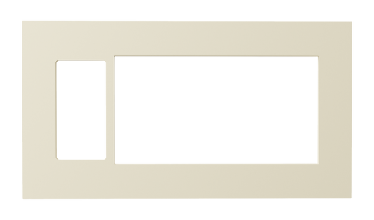 Crestron HZ2-FP-G4-D1-A - Horizon® 2 Faceplate, 4-Gang, 1-Decorator, Almond