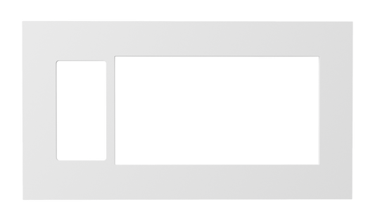 Crestron HZ2-FP-G4-D1-W - Horizon® 2 Faceplate, 4-Gang, 1-Decorator, White