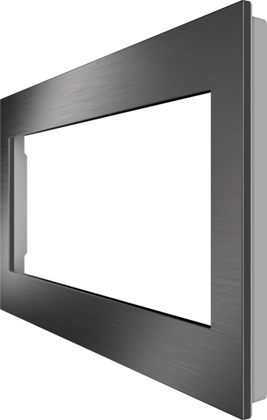 Crestron HZ2-FP-G4-W-DRK-NKL - Horizon® 2 Faceplate, 4-Gang, Dark Nickel