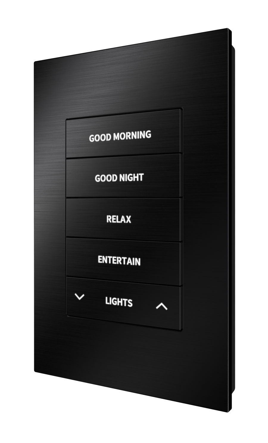 Crestron HZ2-KPCN-BR-BLK ENGRAVED - Horizon® 2 Keypad with Cresnet® Communications, Custom Engraved, Brushed Black
