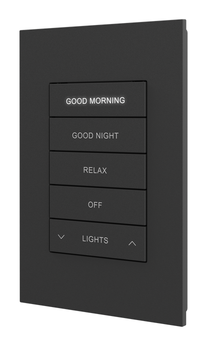 Crestron HZ2-KPCN-B ENGRAVED - Horizon® 2 Keypad with Cresnet® Communications, Custom Engraved, Black