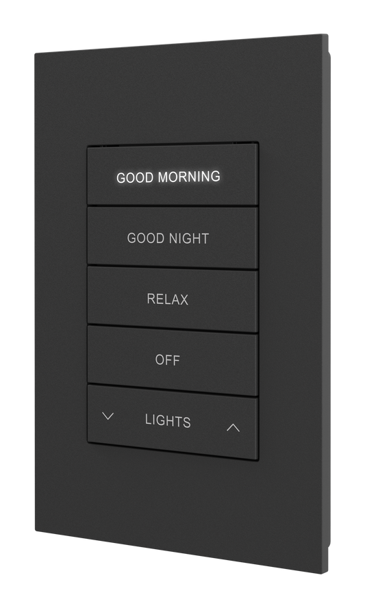 Crestron HZ2-KPCN-B ENGRAVED - Horizon® 2 Keypad with Cresnet® Communications, Custom Engraved, Black
