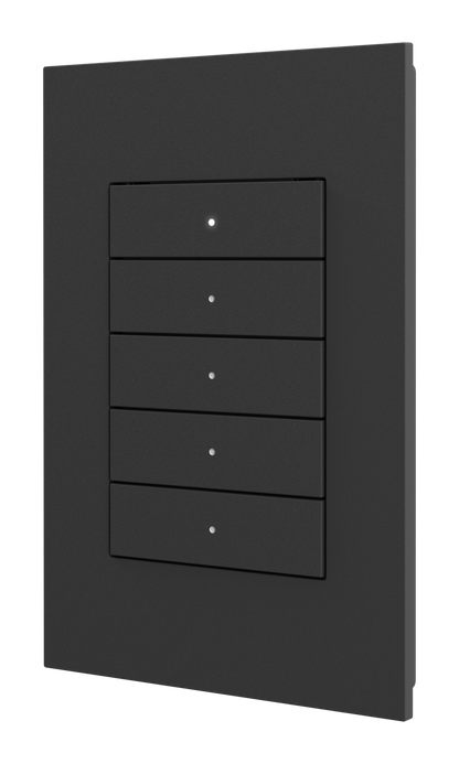 Crestron HZ2-KPEX-B - Horizon® 2 In-Wall Keypad with infiNET EX® Wireless Communication, 120 VAC, Standard Engraved, Black
