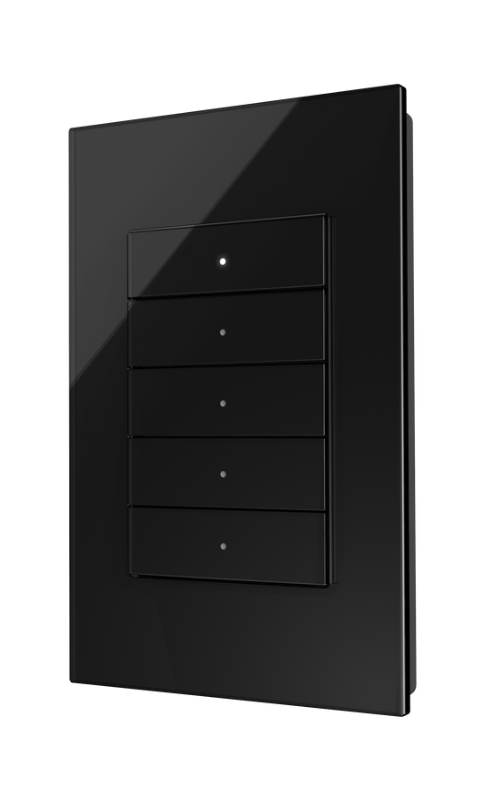 Crestron HZ2-KPCN-GLASS-B - Horizon® 2 Keypad with Cresnet® Communications, Black Glass