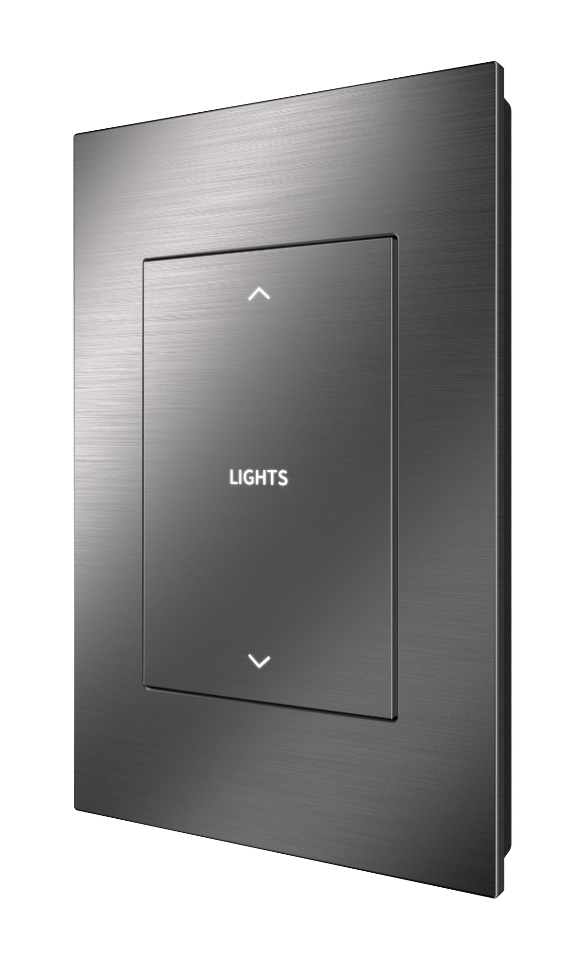 Crestron HZ2-SWEX-DRK-NKL ENGRAVED - Horizon® 2 In-Wall Switch with infiNET EX® Wireless Communication, 120 VAC, Custom Engraved, Dark Nickel
