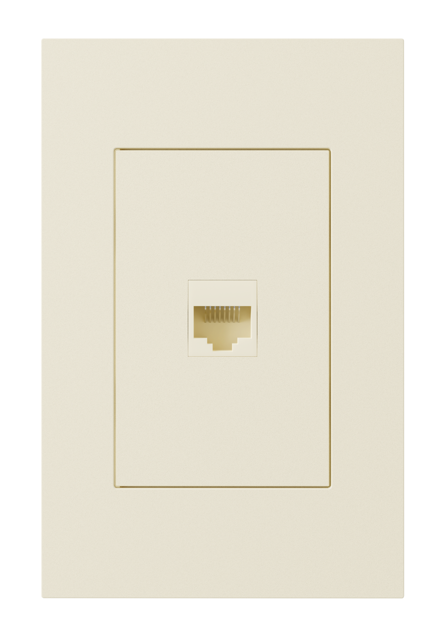 Crestron HZ2A-KEY1-A - Horizon® 2 Keystone Plate, 1 position, Almond