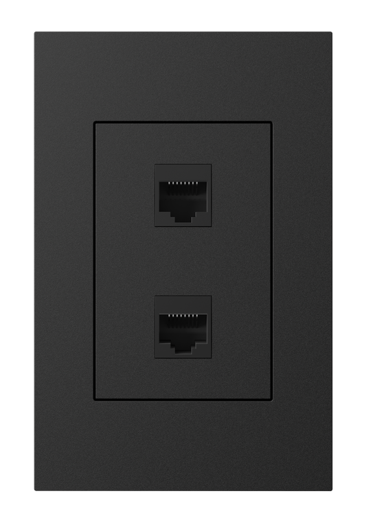 Crestron HZ2A-KEY2-B - Horizon® 2 Keystone Plate, 2 position, Black