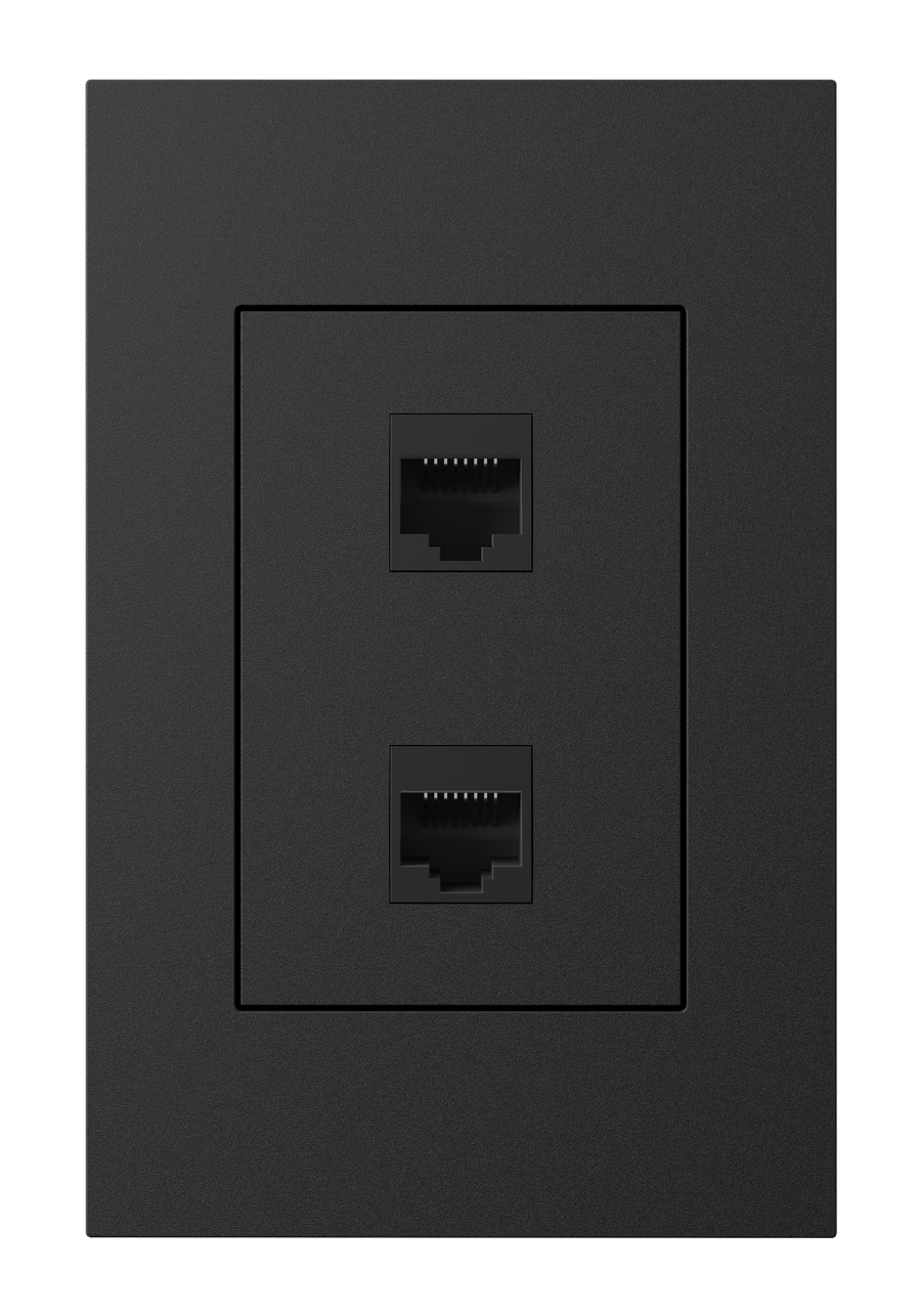 Crestron HZ2A-KEY2-B - Horizon® 2 Keystone Plate, 2 position, Black