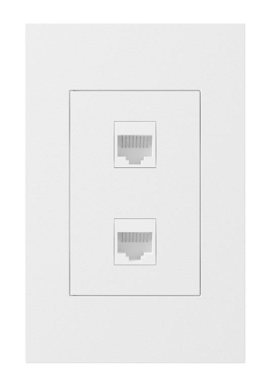 Crestron HZ2A-KEY2-W - Horizon® 2 Keystone Plate, 2 position, White