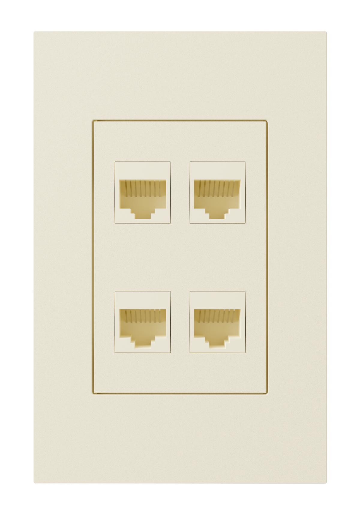 Crestron HZ2A-KEY4-A - Horizon® 2 Keystone Plate, 4 position, Almond