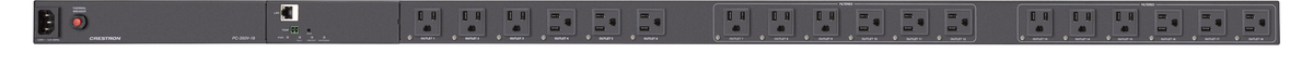 Crestron PC-350V-18 - 18-Outlet Vertical Networked Power Controller & Conditioner with Surge Protection and Metering