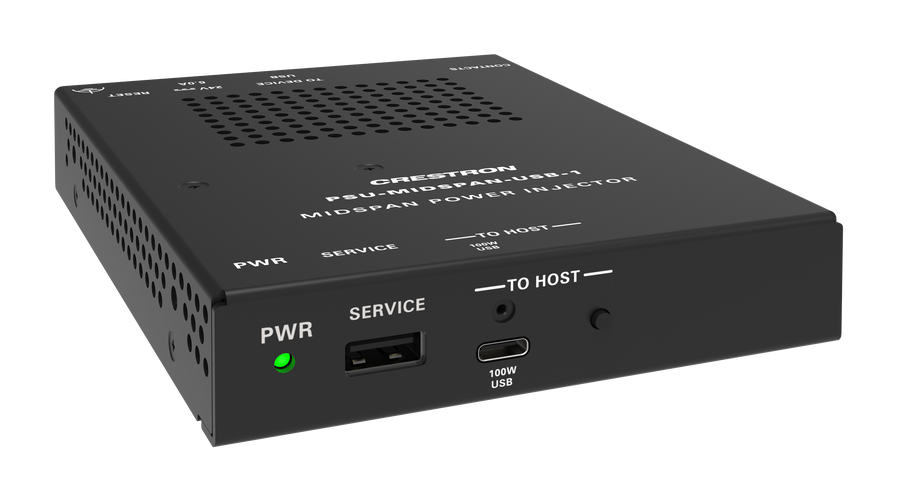 Crestron PSU-MIDSPAN-USB-1-C KIT - Single Channel Midspan USB Power Injector with Cables