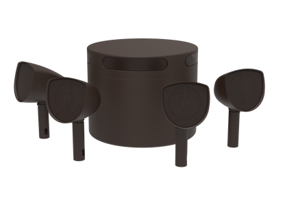 Crestron REFERENCE OD4.1-4-S10-BRZ-T KIT - Reference 4.1 Landscape Solution, Bronze Textured, Four 4 in. Satellites, One 10 in. Subwoofer