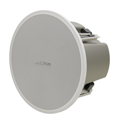 Crestron SAROS DM-NAX-IC4A-W - Saros® 3 in. Active Full-Range In-Ceiling PoE+ Speaker with DM NAX® Audio-over-IP Support, White, Textured