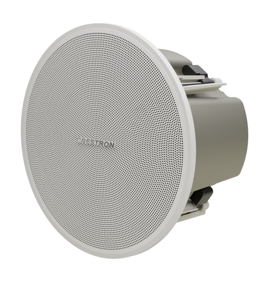Crestron SAROS DM-NAX-IC4A-W - Saros® 3 in. Active Full-Range In-Ceiling PoE+ Speaker with DM NAX® Audio-over-IP Support, White, Textured