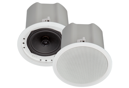Crestron SAROS ICI6T-W-T-EACH+ - Saros® Integrator 6.5” 2-Way In-Ceiling Speaker, White Textured, Single (must be ordered in multiples of 2)