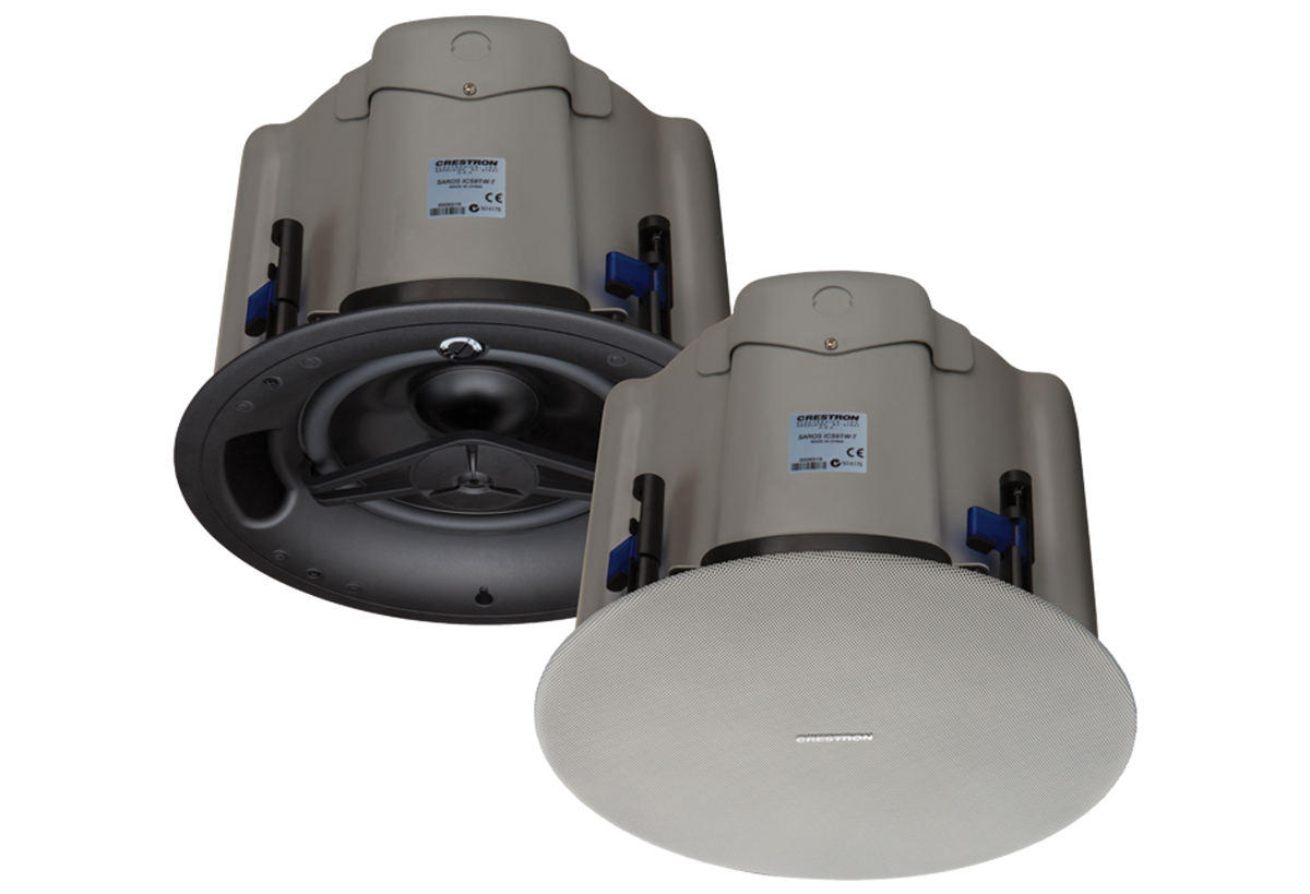Crestron SAROS ICS8T-W-T-EACH+ - Saros® 8” In-Ceiling Subwoofer, White Textured, Single (must be ordered in multiples of 2)
