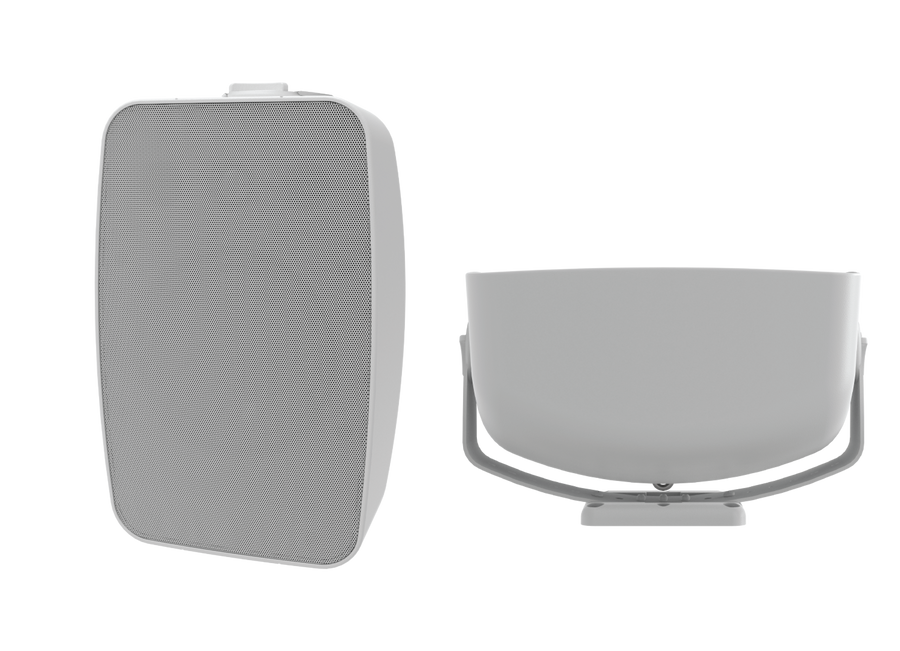 Crestron SAROS SMT6T-AW-W-T-EACH - Saros® 6.5 in. 2-Way All Weather Surface Mount Indoor/Outdoor Speaker, White Textured, Single