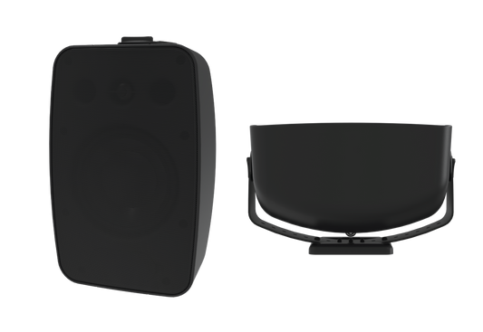 Crestron SAROS SMT8T-AW-B-T-EACH - Saros® 8 in. 2-Way All Weather Surface Mount Indoor/Outdoor Speaker, Black Textured, Single