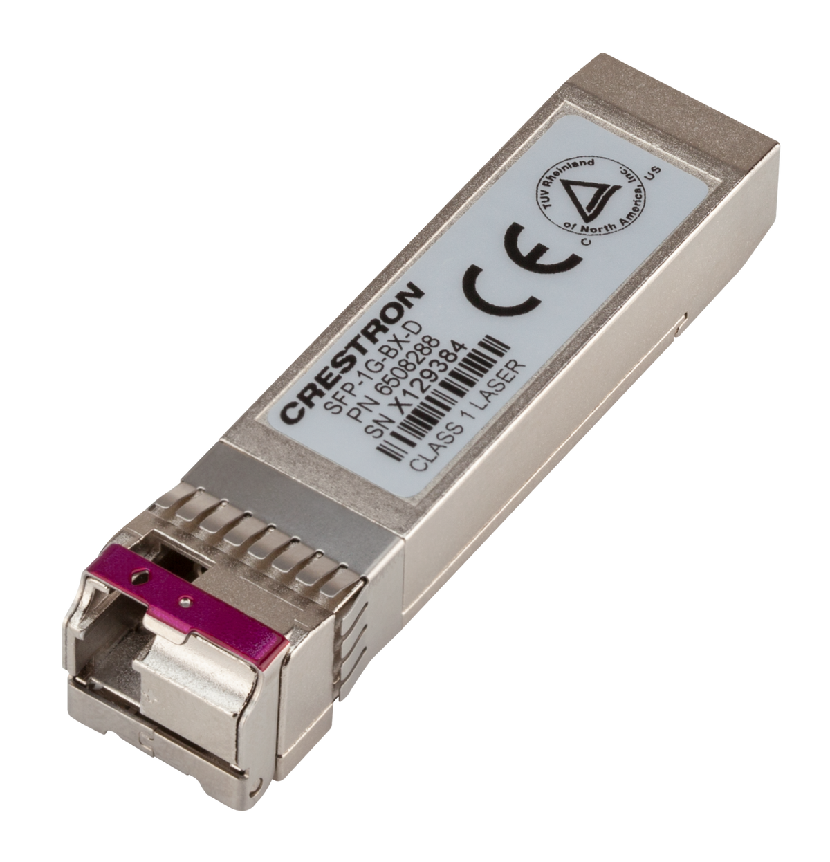 Crestron SFP-1G-BX-D - SFP Transceiver Module for DM-NVX Series, Simplex Single-Mode Fiber, 1490/1310 nm, Downlink