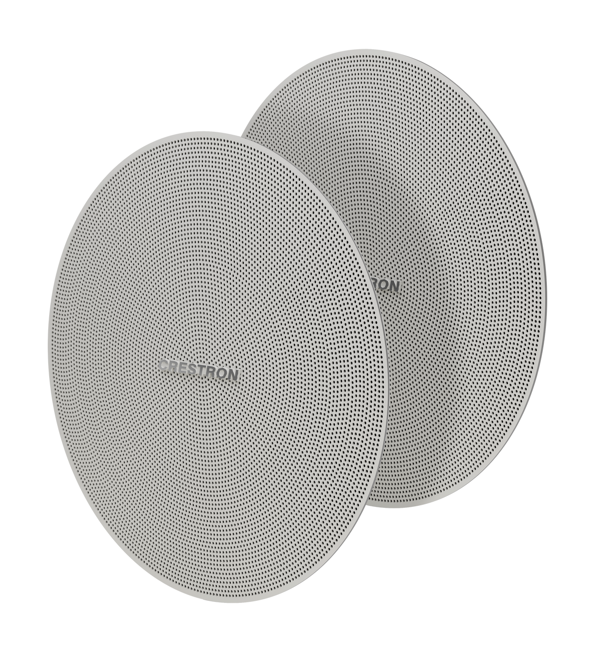 Crestron SPKA-GRILLE-SAROS DM-NAX-IC4A/P-W-2 - Round Grilles for Saros® 3 in. Full-Range In-Ceiling Speakers, White, 2-Pack