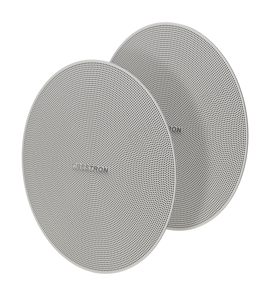 Crestron SPKA-GRILLE-SAROS DM-NAX-IC4A/P-W-2 - Round Grilles for Saros® 3 in. Full-Range In-Ceiling Speakers, White, 2-Pack