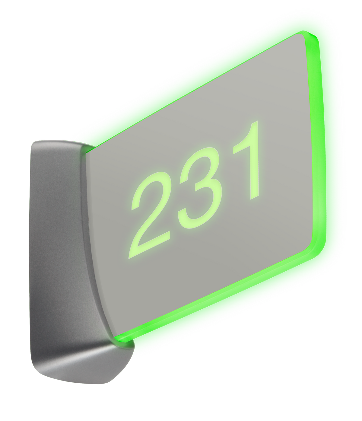 Crestron SSW-102-EL-USB KIT - Room Availability Hall Sign, Wall Mount with USB-C Adapter, Includes Custom Engraving