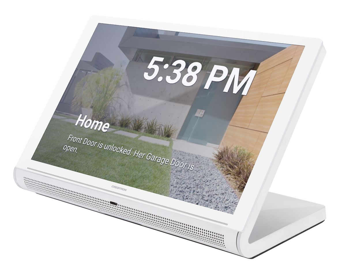 Crestron TS-1070R-W - 10.1 in. Tabletop Touch Screen, Crestron Home® OS Version, White