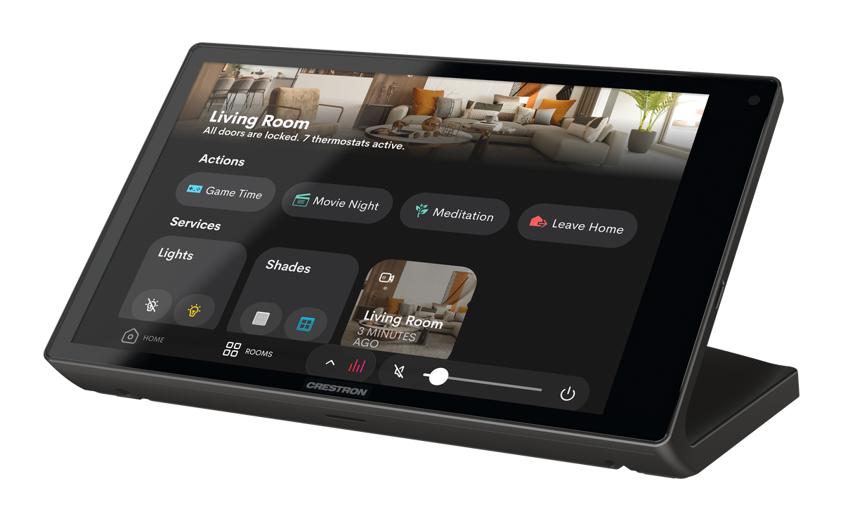 Crestron TS-880R-B - 8.1 in. Tabletop Touch Screen, Crestron Home® OS Version, Black