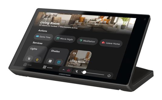 Crestron TS-880R-B - 8.1 in. Tabletop Touch Screen, Crestron Home® OS Version, Black