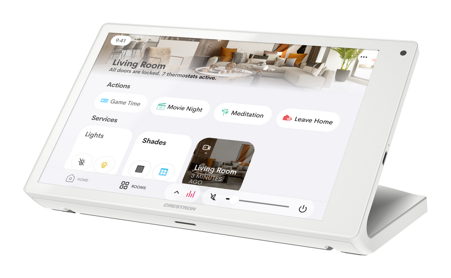 Crestron TS-880R-W - 8.1 in. Tabletop Touch Screen, Crestron Home® OS Version, White