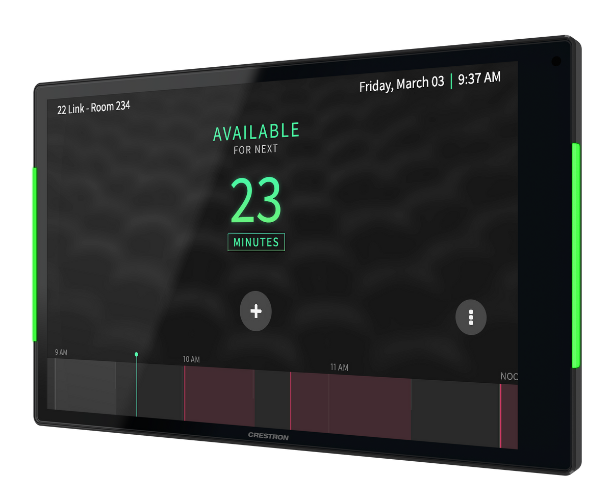 Crestron TSS-1080-B - 10.1 in. Room Scheduling Touch Screen, Black