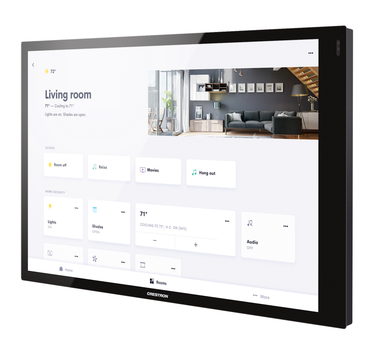 Crestron TSW-1070R-B - 10.1 in. Wall Mount Touch Screen, Crestron Home® OS Version, Black