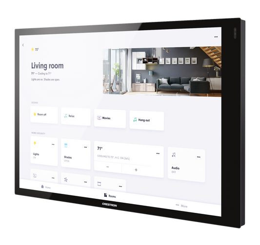 Crestron TSW-1070R-B - 10.1 in. Wall Mount Touch Screen, Crestron Home® OS Version, Black