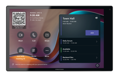 Crestron TSW-1080-UC-B - 10.1 in. Wall Mount Touch Screen, Unified Communication Version