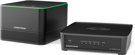 Crestron UC-AUDIO-1-B-DR1 KIT - Crestron Flex Pod Wireless Audio Kit with Hub and Pod, Black