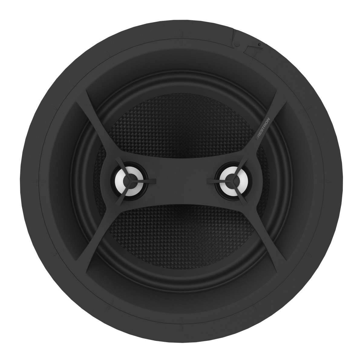 Crestron ULTIMATE IC8-DT-AW-W-T-EACH - Ultimate 8 in. Stereo 2-Way All Weather In-Ceiling Dual Tweeter Speaker, White Textured, Single